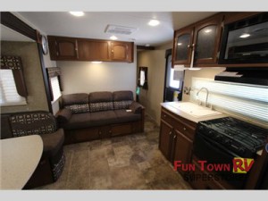 Kick back, relax and enjoy in the Freedom Express travel trailer.