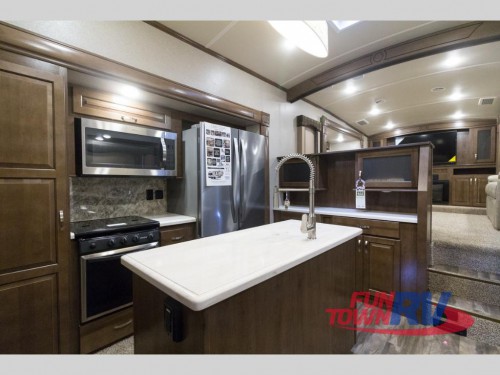 Cedar Creek Silverback 37RTH Toy Hauler Kitchen